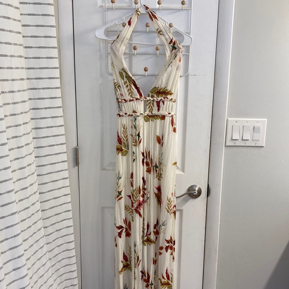 Illa Illa Floral Maxi Halter Dress